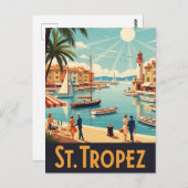  Saint-Tropez Frankrijk Reizen Briefkaart (Voorkant / Achterkant)