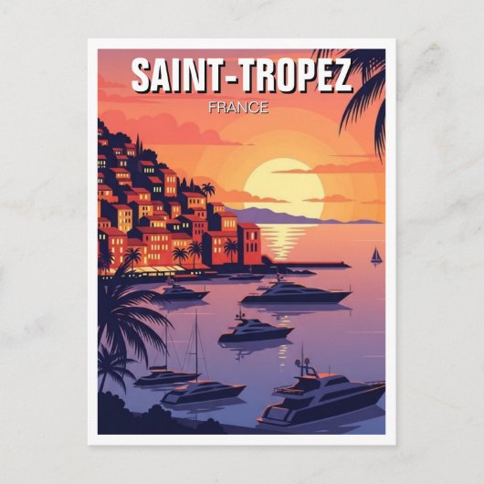 Saint-Tropez Frankrijk Reizen Briefkaart (Voorkant)