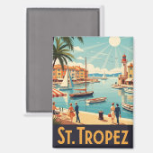  Saint-Tropez Frankrijk Reizen Magneet (Voorkant / Achterkant)