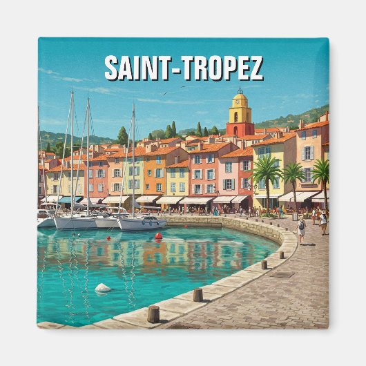 Saint-Tropez Frankrijk Reizen Magneet (Voorkant)