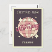 Saint Tropez Frankrijk retro  partij Briefkaart (Voorkant / Achterkant)
