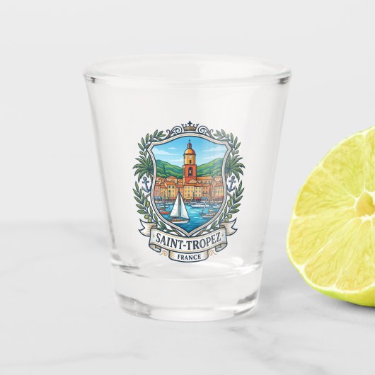 Saint-Tropez Frankrijk Shot Glas (Voorkant)