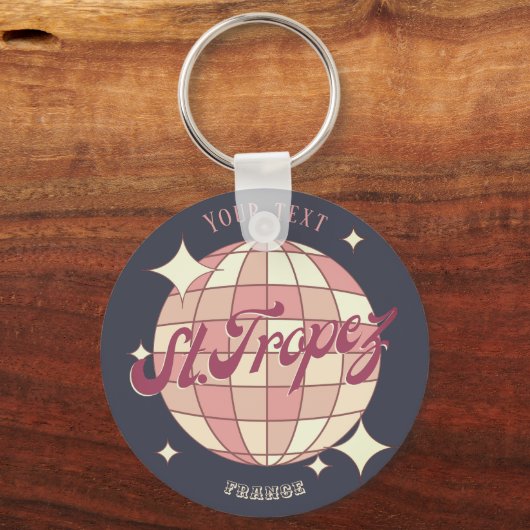 Saint-Tropez Frankrijk vakantie  accessoire Sleutelhanger (Voorkant)