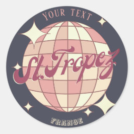 Saint Tropez Frankrijk vakantie decor accessoire Ronde Sticker
