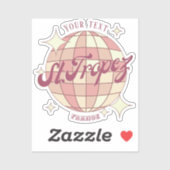 Saint Tropez Frankrijk vakantie decor accessoire Sticker (Vel)