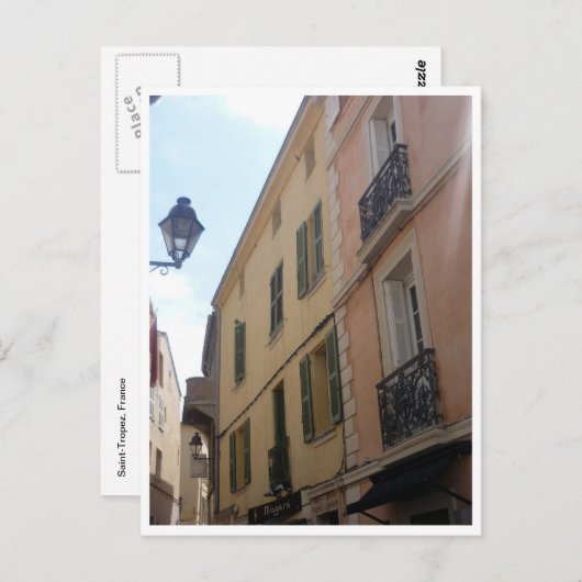 saint tropez - gebouwen briefkaart (Voorkant / Achterkant)