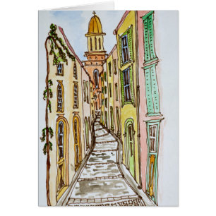 Saint-Tropez Gebouwen Franse Riviera, Frankrijk
