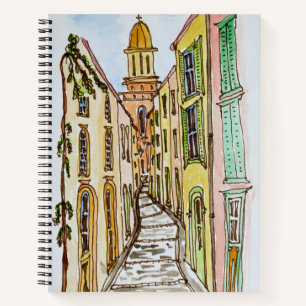 Saint-Tropez Gebouwen Franse Riviera, Frankrijk Notitieboek