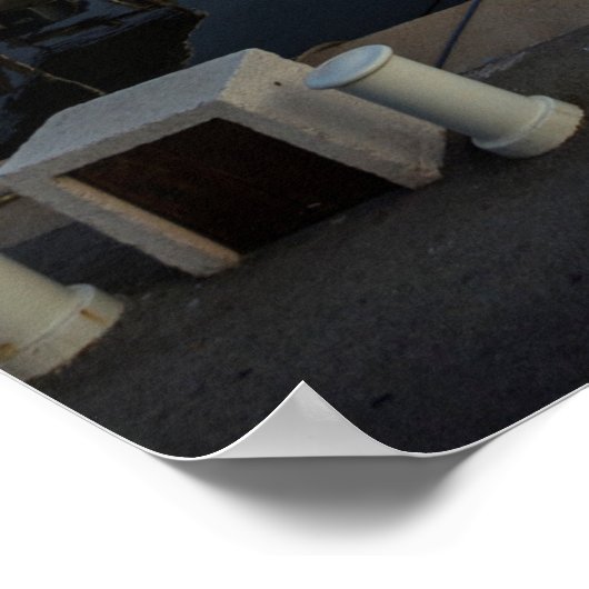 Saint Tropez Port, blauwe kust, Frankrijk Poster (Hoek)