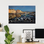 Saint Tropez Port, blauwe kust, Frankrijk Poster (Thuiskantoor)
