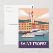  Saint-Tropez Reizen - Franse Rivier Briefkaart (Voorkant / Achterkant)