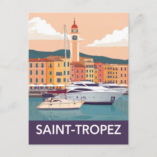  Saint-Tropez Reizen - Franse Rivier Briefkaart (Voorkant)
