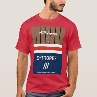 Saint Tropez Riva Aquarama Italië Motorboot Jachte T-shirt