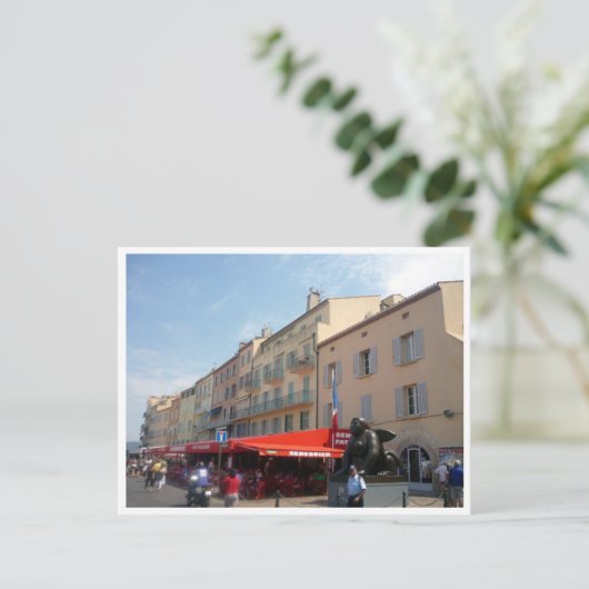 saint tropez waterfront briefkaart (Staand voorkant)