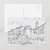 Saint-Tropez Waterfront | Frans Riviera, Frankrijk Briefkaart (Voorkant / Achterkant)