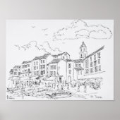 Saint-Tropez Waterfront | Frans Riviera, Frankrijk Poster (Voorkant)