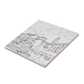 Saint-Tropez Waterfront | Frans Riviera, Frankrijk Tegeltje (Zijkant)