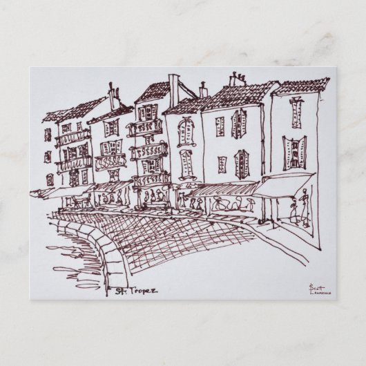 Saint-Tropez Waterfront | Saint-Tropez, Frankrijk Briefkaart (Voorkant)