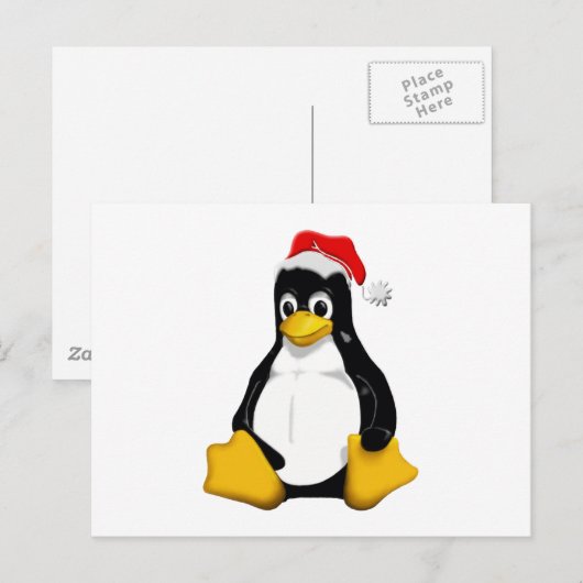 Saint Tux Briefkaart (Voorkant / Achterkant)