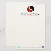 Saint Twins-notebook Briefpapier (Voorkant / Achterkant)