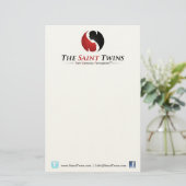 Saint Twins-notebook Briefpapier (Staand voorkant)