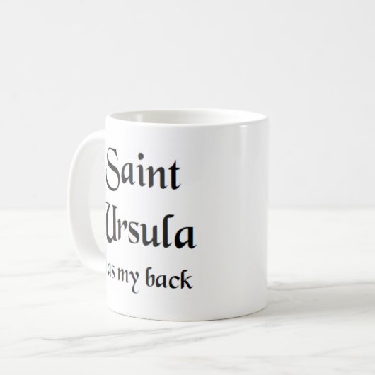 saint ursula koffie - mok (Voorkant links)
