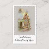 Saint Valentijn Patron of Lovers - Heilige Kaart Visitekaartje (Voorkant)