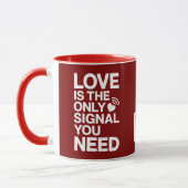 Saint-Valentijn QR Code videoliefde Mok (Links)