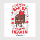 Saint-Valentin en Chocolade Sticker (Vel)