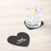 Saint valentin "Shut Up and Kiss Me" Kartonnen Onderzetters (Insitu)