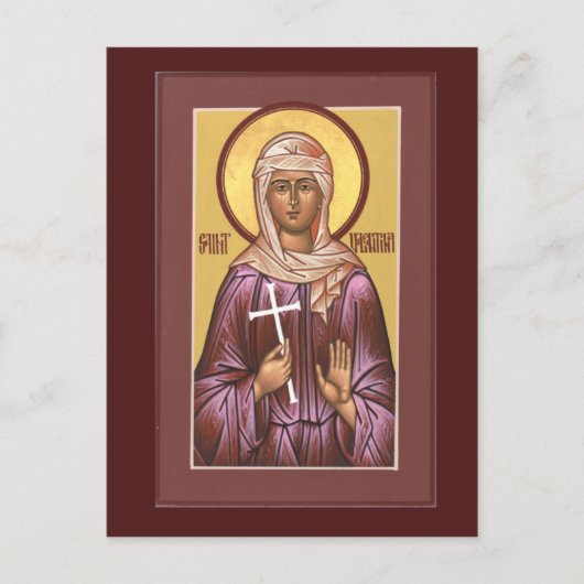 Saint Valentina Prayer-kaart Briefkaart (Voorkant)