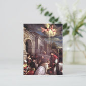 Saint Valentine die Saint Lucilla kerstkaart doopt Feestdagenkaart (Staand voorkant)