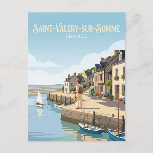 Saint-Valery-sur-Somme Frankrijk Briefkaart (Voorkant)