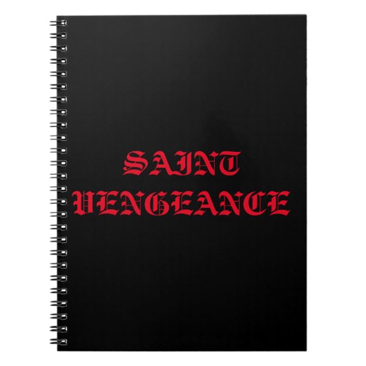 SAINT VENGEANCE NOTITIEBOEK (Voorkant)