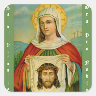 Saint Veronica Feest Dag 12 juli Vierkante Sticker