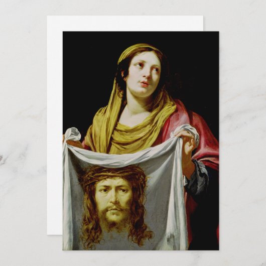 Saint Veronica Feestdagenkaart (Voorkant / Achterkant)