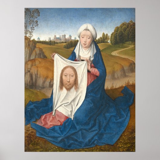 Saint Veronica - Hans Memling Fine Art Poster (Voorkant)