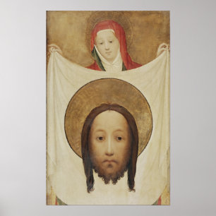 Saint Veronica met het Sudarium, c.1420 Poster