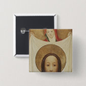 Saint Veronica met het Sudarium, c.1420 Vierkante Button 5,1 Cm (Voorkant /achterkant)
