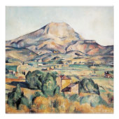 Saint-Victoire Barnes Mountain Paul Cezanne Perfect Poster (Voorkant)