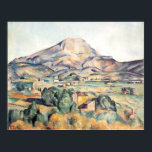 Saint-Victoire Barnes Mountain Paul Cezanne Poster<br><div class="desc">Saint-Victoire Barnes Mountain. Paul Cezanne. Schattige zomerlandschap in groene tinten. Een groot veld waarachter een kleine stad ligt. Bergen op de achtergrond. Er zijn wolken in de blauwe lucht. De reproductie van bekende kunstwerken in het publieke afbeelding.</div>