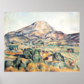 Saint-Victoire Barnes Mountain Paul Cezanne Poster (Voorkant)
