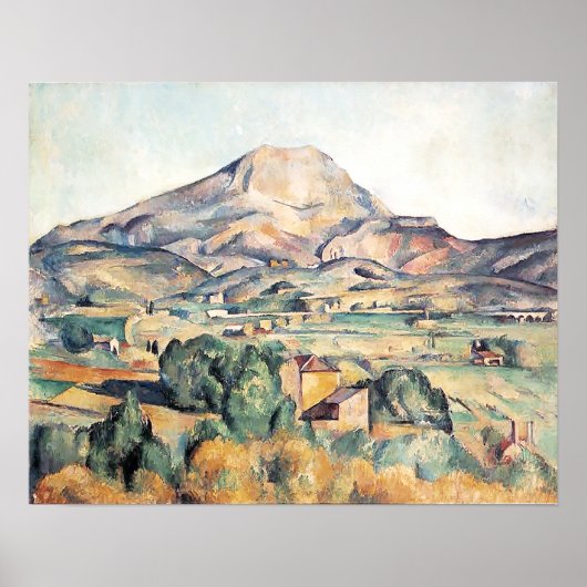 Saint-Victoire Barnes Mountain Paul Cezanne Poster (Voorkant)