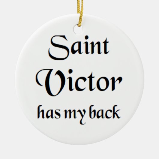 Saint Victor koffiemok Keramisch Ornament (Voorkant)