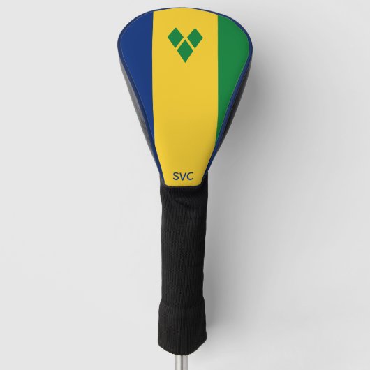 Saint Vincent and the Grenadines flag Golfheadcover (Voorkant)