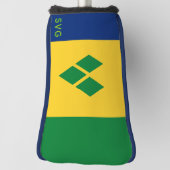 Saint Vincent and the Grenadines flag Golfheadcover (Draai 90)