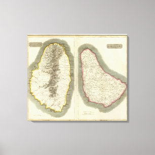 Saint Vincent, Barbado Canvas Afdruk