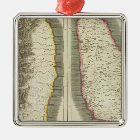 Saint Vincent, Barbado Metalen Ornament (Voorkant)