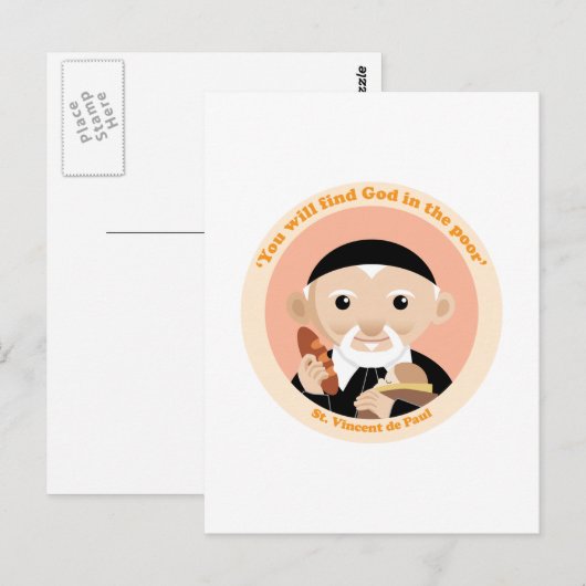 Saint Vincent de Paul Briefkaart (Voorkant / Achterkant)
