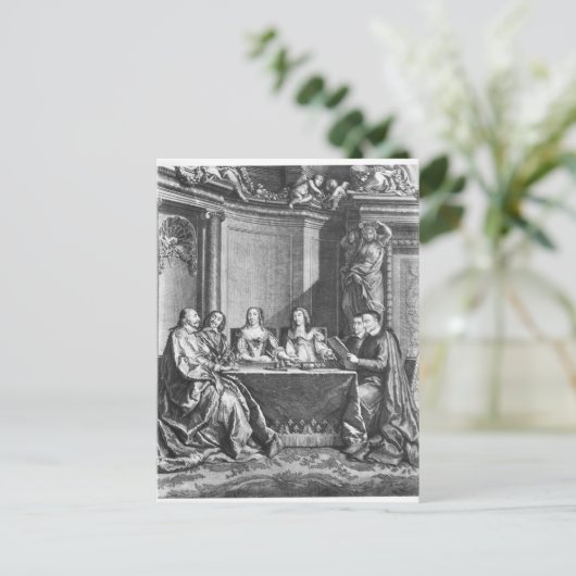 Saint Vincent de Paul en Cardinaal Jules Mazarin Briefkaart (Staand voorkant)